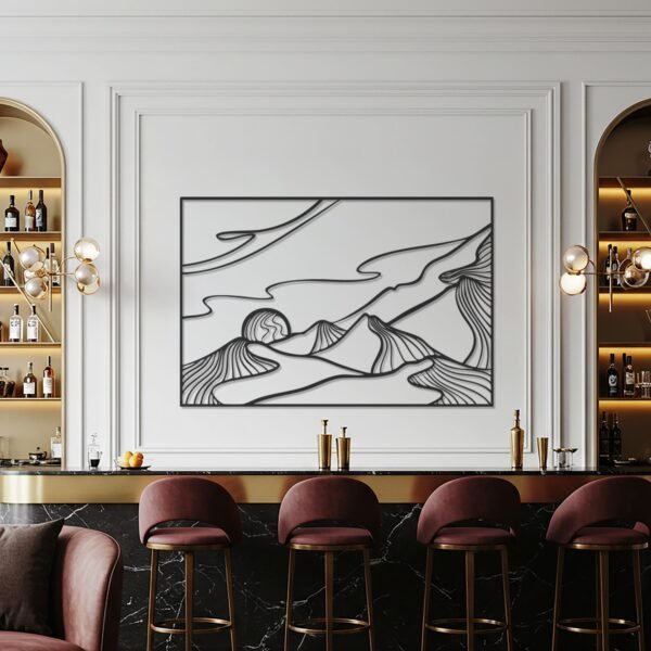 Abstract Mountain — metal wall art