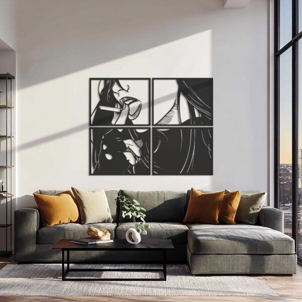 Abstract Woman — metal wall art