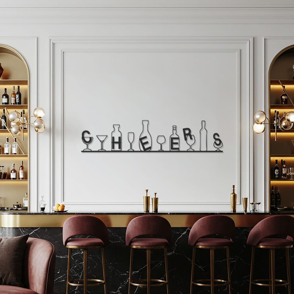 Kitchen, Coffee & Bar metal wall art