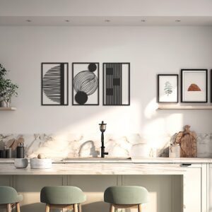 Geometric Abstract — metal wall art
