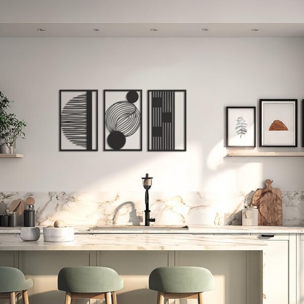 Geometric Abstract — metal wall art