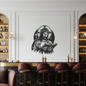 Jesus Reading — metal wall art