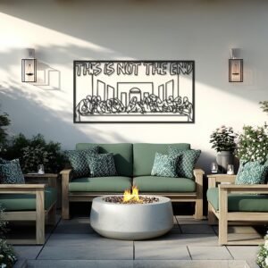 This Is Not The End — metal wall art